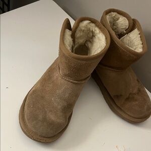 UGG Tan Kids Boots with Cream Lining